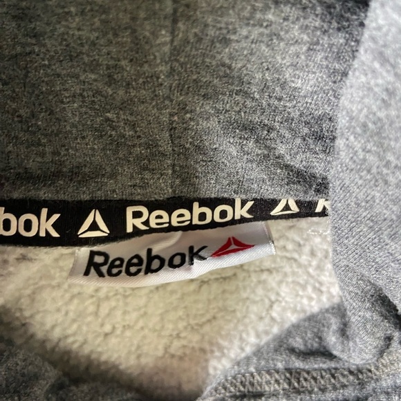Reebok Dark Gray Hooded Sweatshirt Small - Picture 6 of 7
